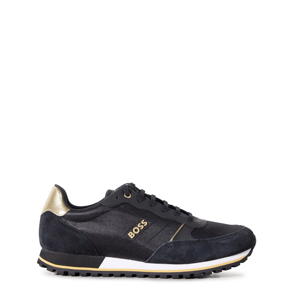 Hugo Boss Parkour Runner Style Trainers - Black/Gold 007